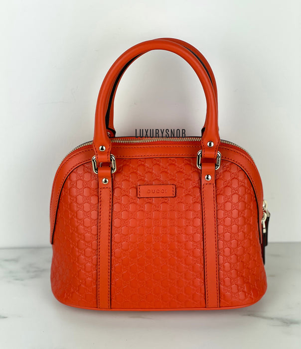 Gucci Micro Guccissima mini Dome bag Orange