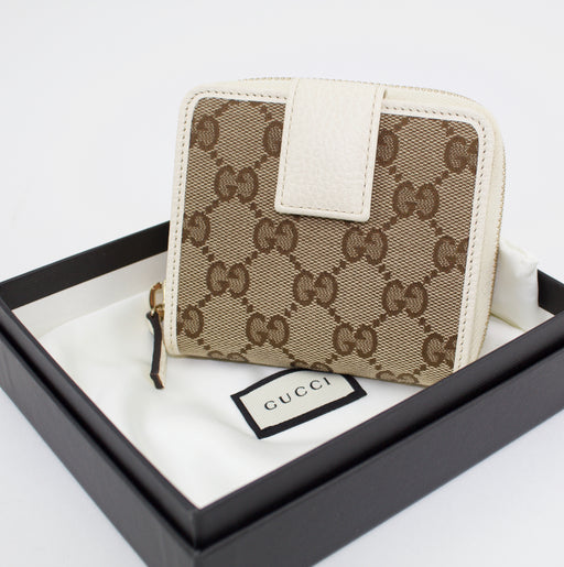 GUCCI CC BROWN SIGNATURE WALLET