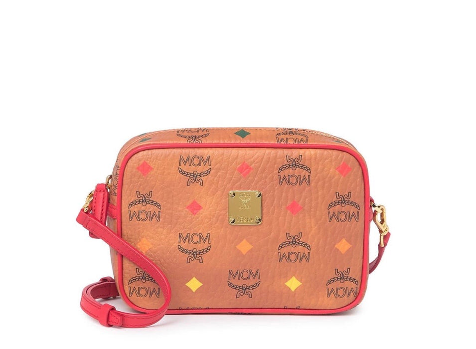 MCM Visetos Crossbody Camera Bag
