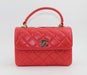 CHANEL FLAP BAG WITH TOP HANDLE - LuxurySnob