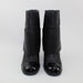 CHANEL CALF LEATHER PATENT CAP TOE  FOLD OVER BOOTS - LuxurySnob