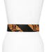 GUCCI TEXTURED BUCKLE GENUINE PYTHON & LEATHER BELT