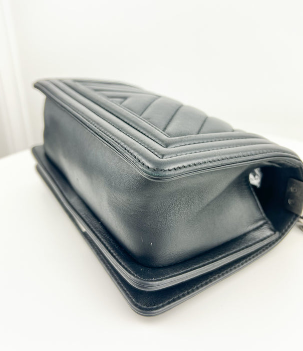 Chanel Chevron Small Boy Bag