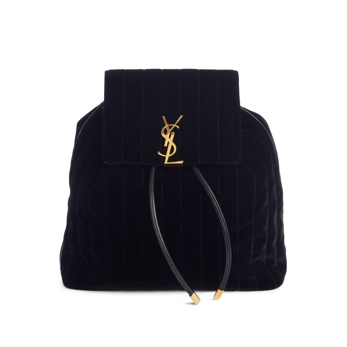 SAINT LAURENT VICKY QUILTED DRAWSTRING BACKPACK