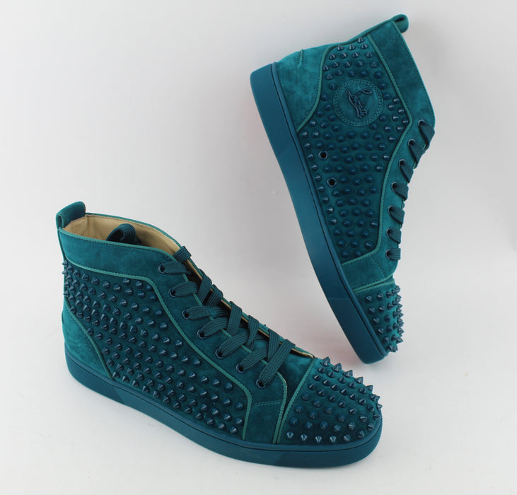 CHRISTIAN LOUBOUTIN  LOUIS SPIKES HIGH TOP SNEAKER SIZE 45 - LuxurySnob