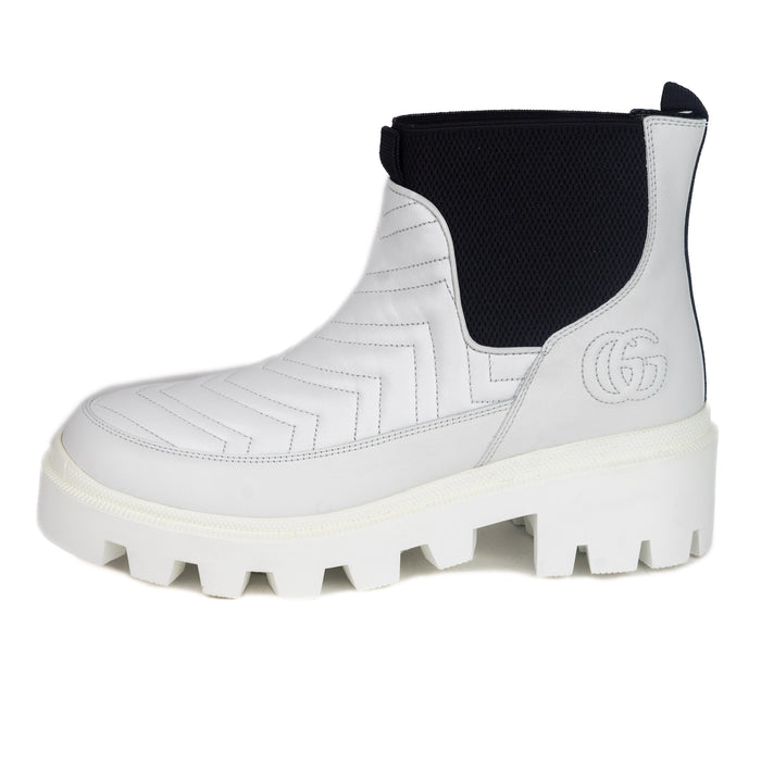 Gucci Matelasse Chelsea Double G Logo Rain Boots