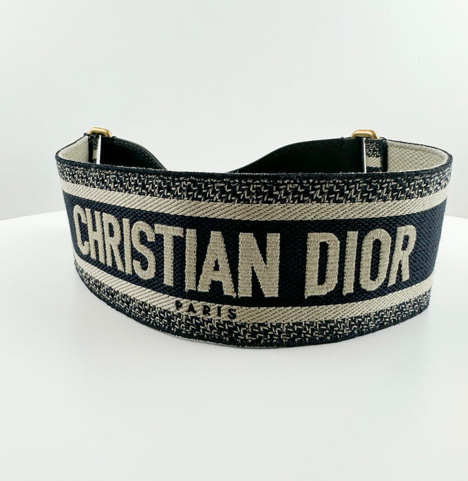 Dior Embroidered Canvas waist Belt
