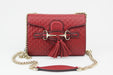 Gucci Emily Guccissima Mini Chain Shoulder Bag red