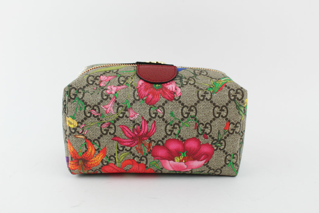 GUCCI OPHIDIA GG FLORA COSMETIC CASE
