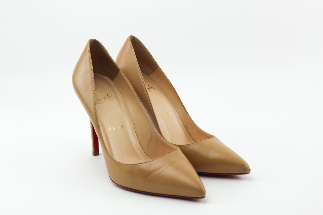Christian Louboutin Pigalle 100 kid blush