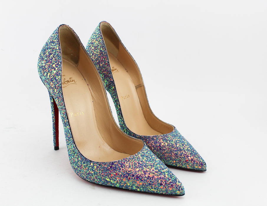 Christian Louboutin So Kate 120mm Glitter Dragonfly