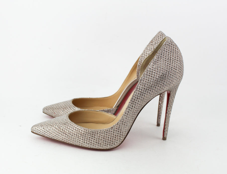 Christian Louobutin Metallic Iriza Lame D'orsay