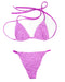 Fendi X Skims Reversible Swimsuit in Monogram Purple