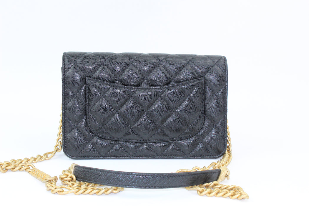 Chanel Caviar Wallet on Chain