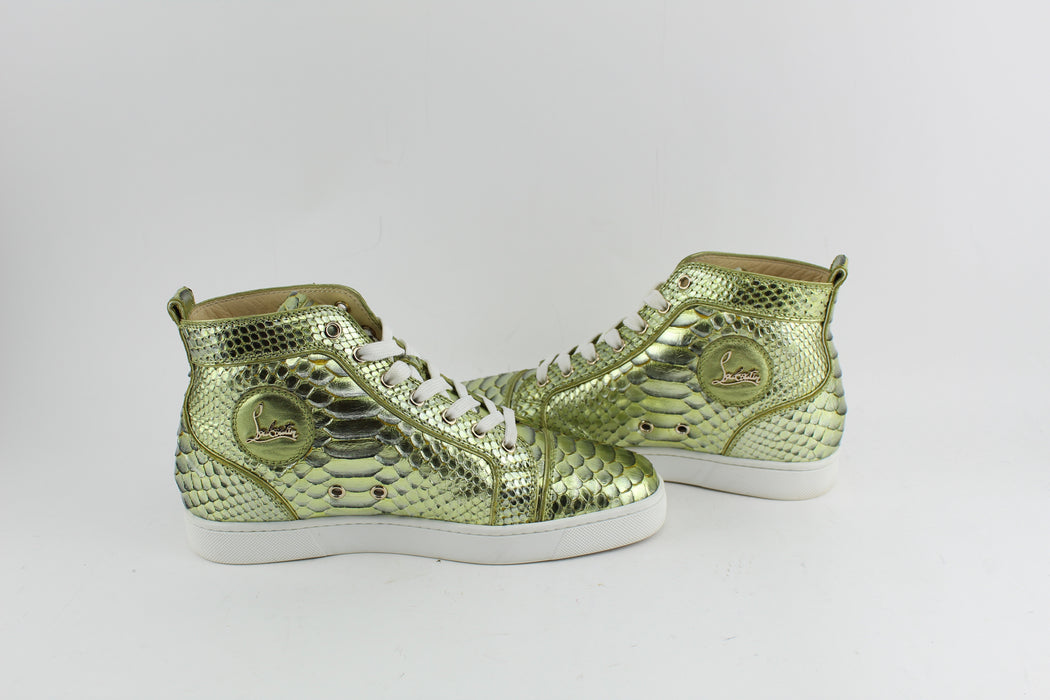 CHRISTIAN LOUBOUTIN PYTHON SNEAKERS SIZE 40 - LuxurySnob