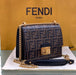 FENDI KAN I SMALL BROWN BAG - LuxurySnob