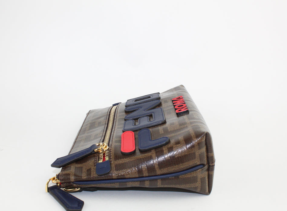 Fendi Mania Logo Zip Pouch