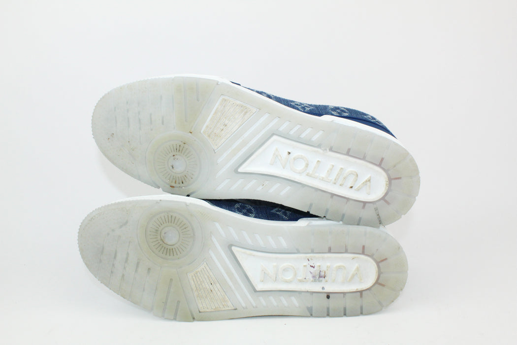 Louis Vuitton Monogram Denim Trainer Sneakers