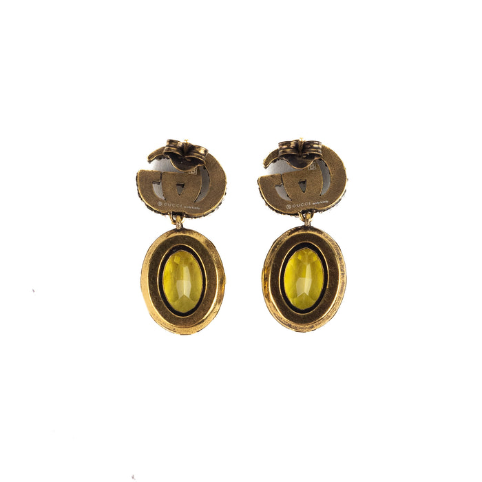 Gucci Double G earrings with crystals