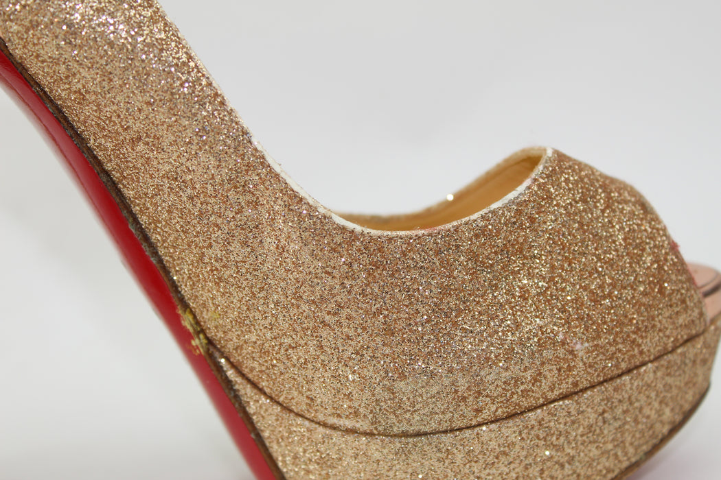 CHRISTIAN LOUBOUTIN LADY PEEP SLINGBACKS - LuxurySnob