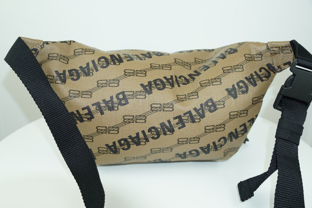 Balenciaga Natural Beige Signature Bb Monogram Waist Bag
