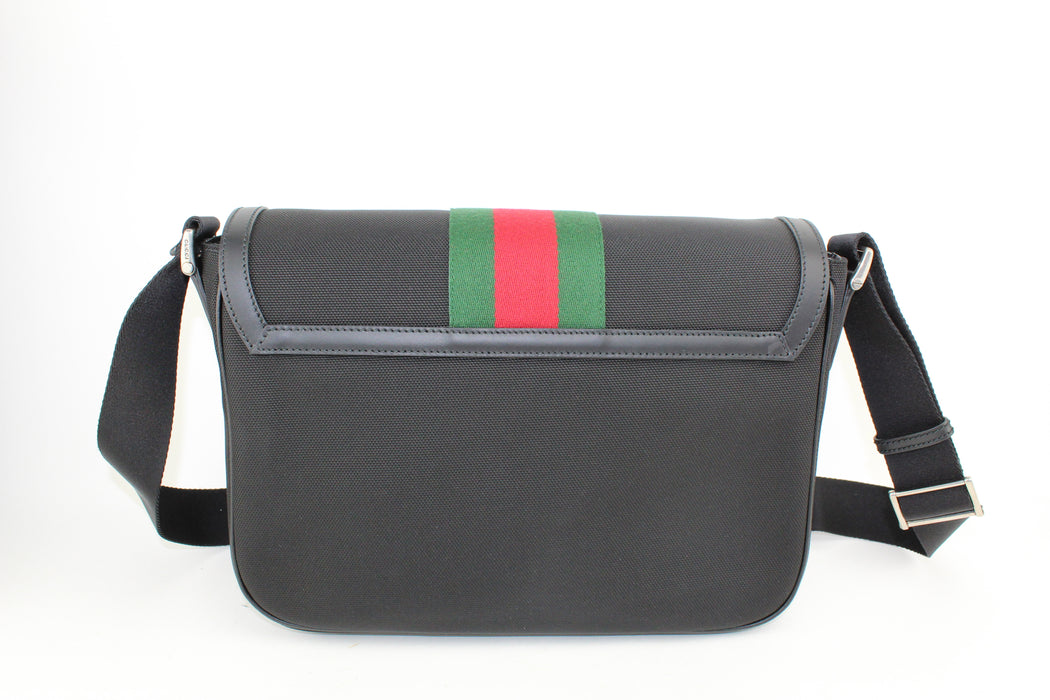 GUCCI CANVAS CROSS BODY LARGE MESSENGER BAG