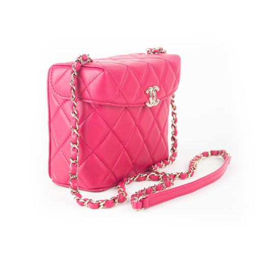 Chanel Quilted Lambskin Bag fuschia