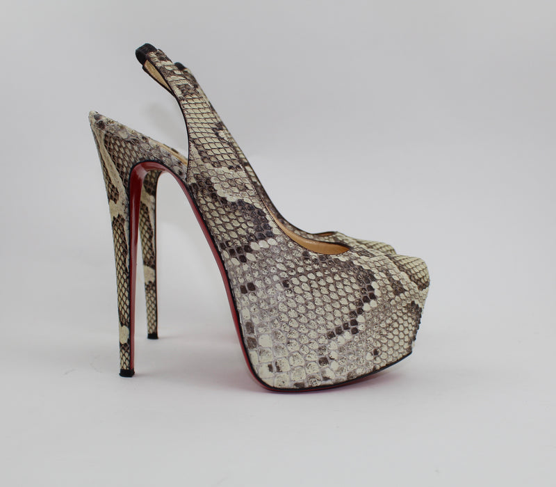 Python Louboutain CHRISTIAN LOUBOUTIN PYTHON DAFSLING 160MM — LSC INC
