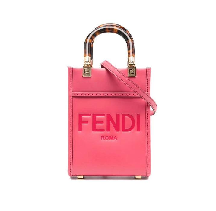 Fendi Mini Sunshine Shopper in Fuchsia