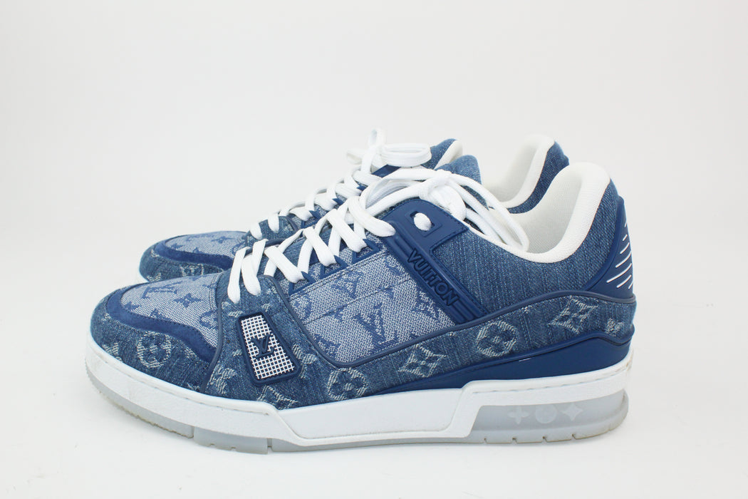 Louis Vuitton Monogram Denim Trainer Sneakers