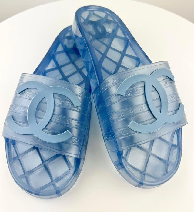 Chanel CC FLats Slide Sandals