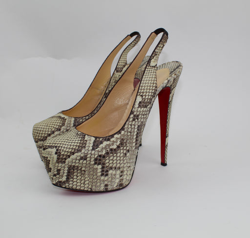 CHRISTIAN LOUBOUTIN PYTHON DAFSLING 160MM - LuxurySnob