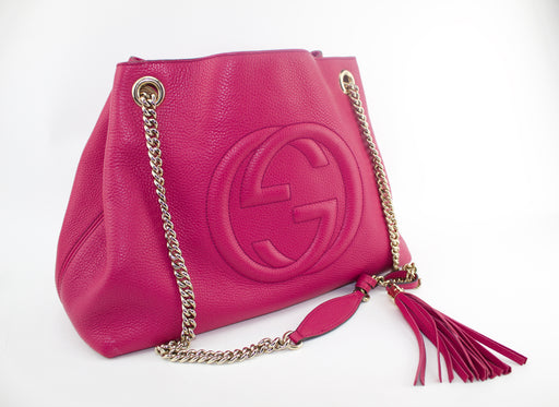 GUCCI SOHO LEATHER SHOULDER BAG