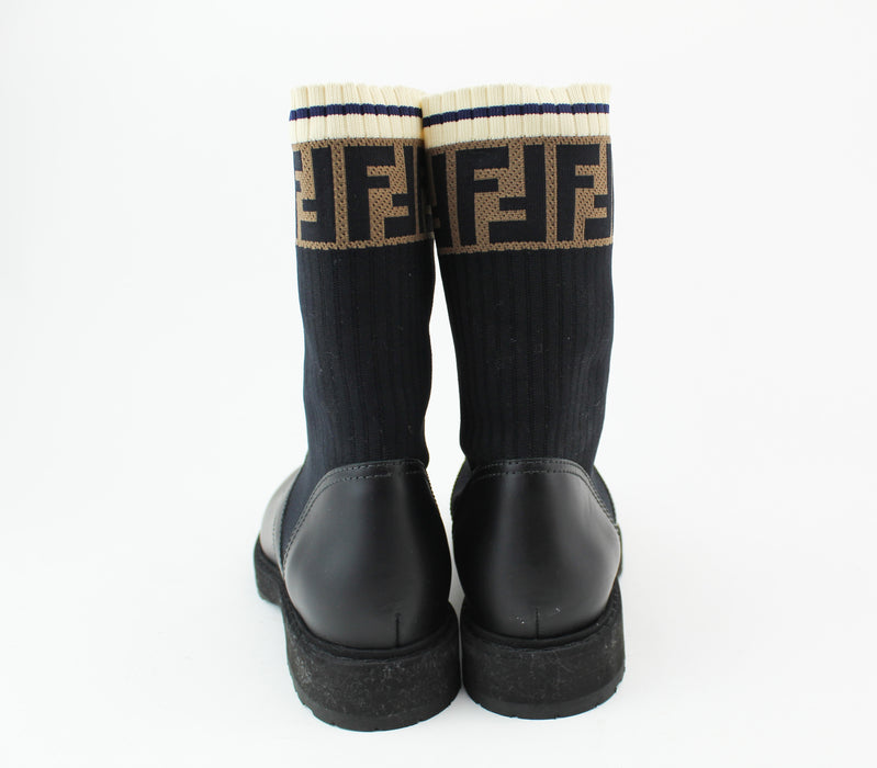 Fendi Rockoko leather boots