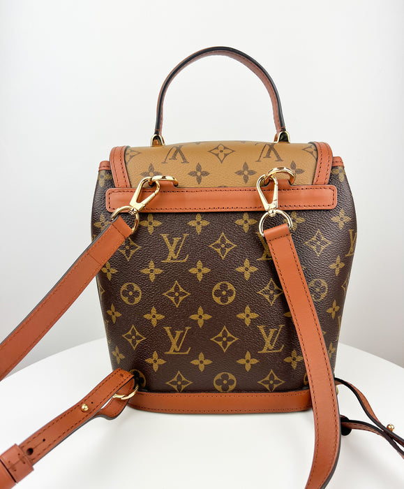 Louis Vuitton Brown Reverse Monogram Dauphine Backpack PM