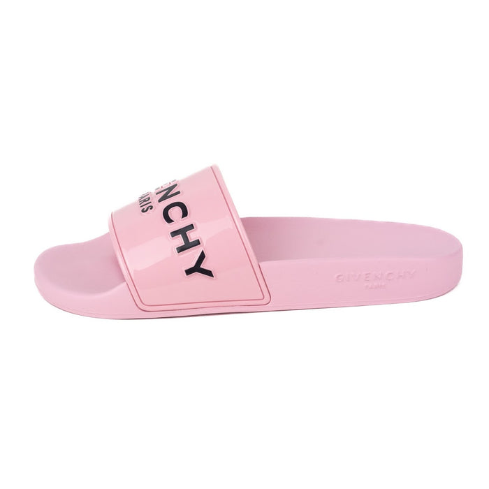 Givenchy Paris Flat Sandals in Bubble Gum Pink