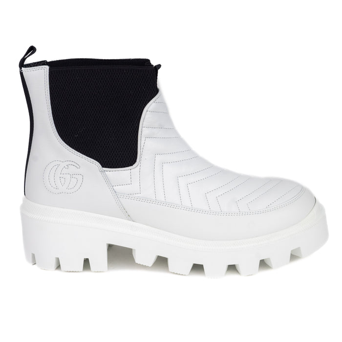 Gucci Matelasse Chelsea Double G Logo Rain Boots