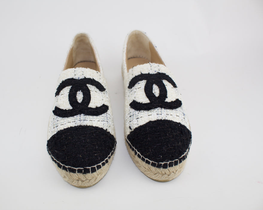 CHANEL TWEED ESPADRILLES