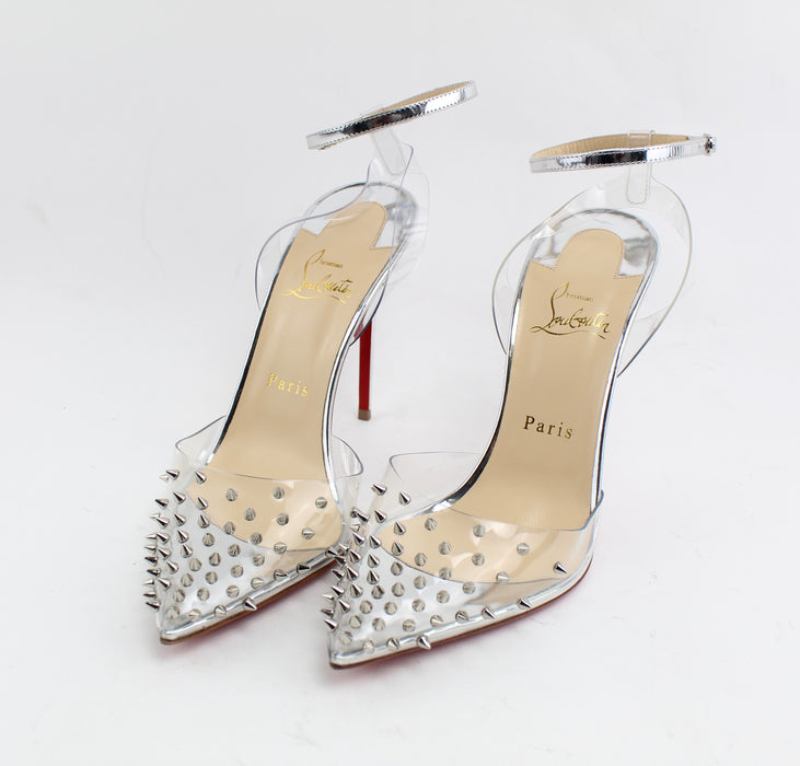 CHRISTIAN LOUBOUTIN SPIKOO 100MM  PVC SIZE 39 - LuxurySnob