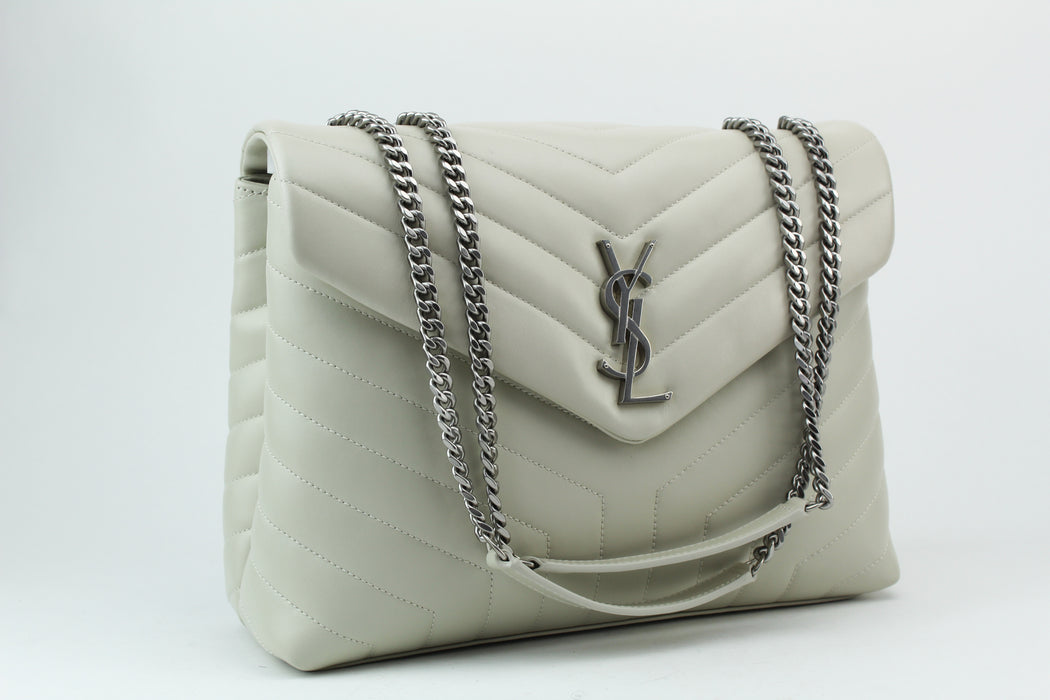 Saint Laurent Medium Loulou  Bag off white