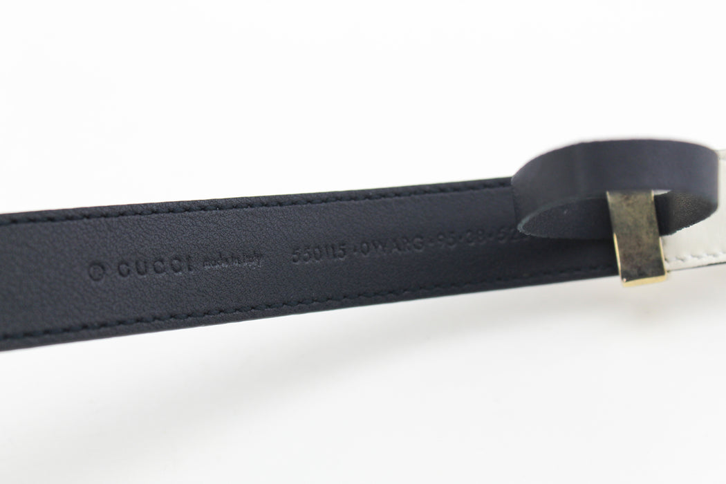 Gucci Stripe leather belt
