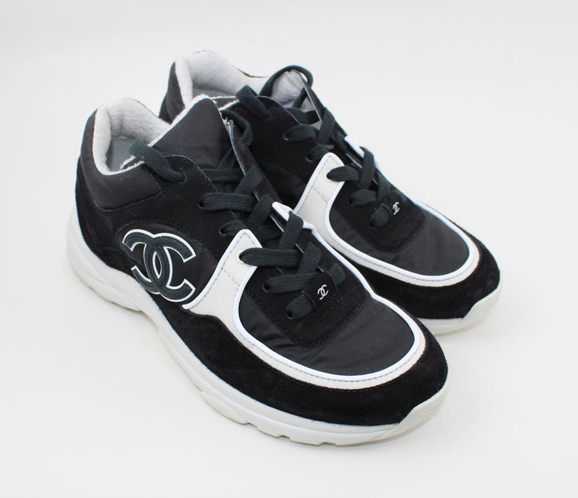 CHANEL CROSS TRAINER SNEAKERS - LuxurySnob