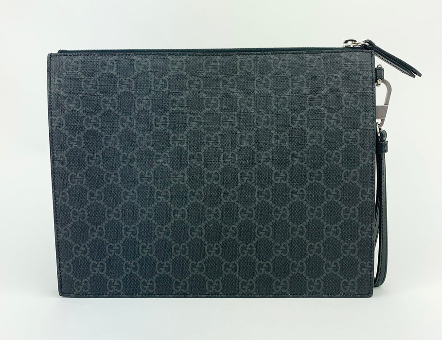 Gucci New Eagle Zip Pouch Wristlet