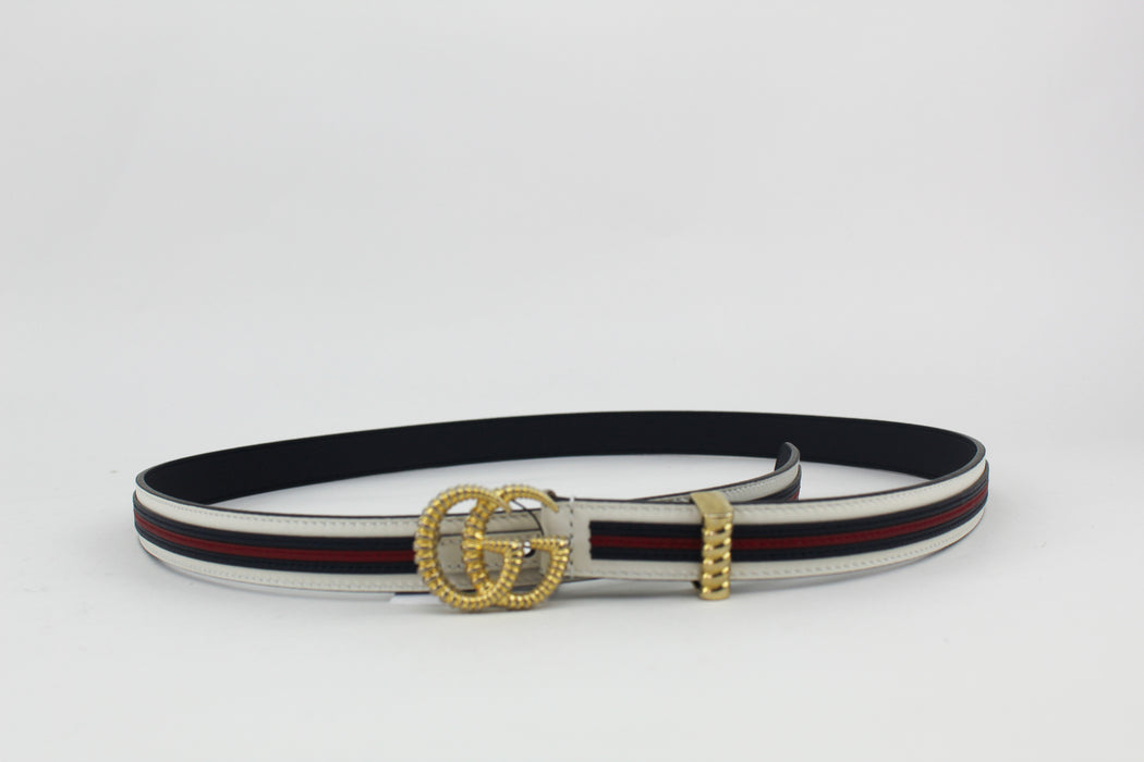 Gucci Stripe leather belt