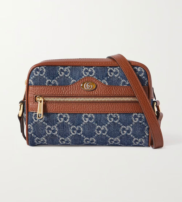 Gucci Ophidia Shoulder Bag GG Denim Mini