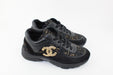Chanel Cross Trainers black and Gold