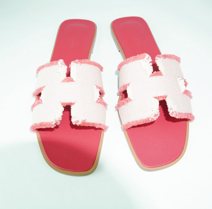 Hermes Oran Sandal Framboise