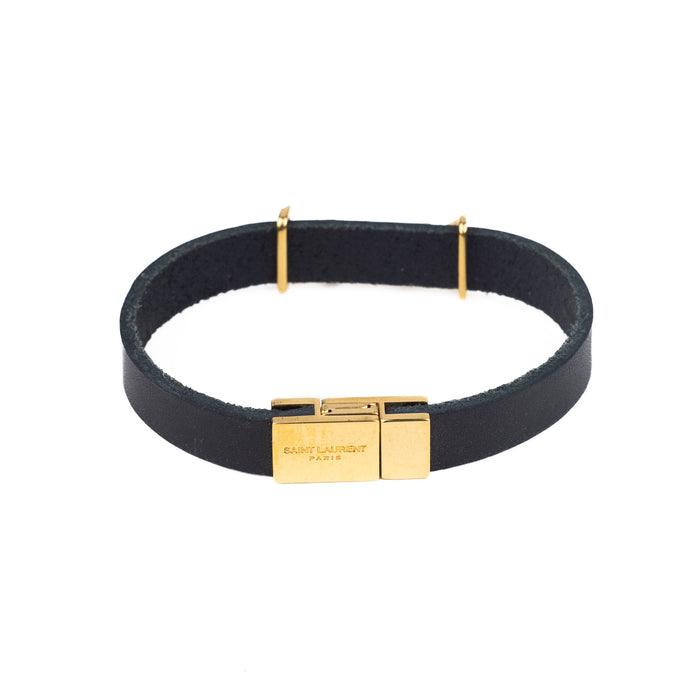 Saint Laurent Opyum Leather Bracelet