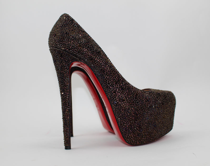 CHRISTIAN LOUBOUTIN DAFFODILE STRASS 160 PLATFORM PUMPS - LuxurySnob
