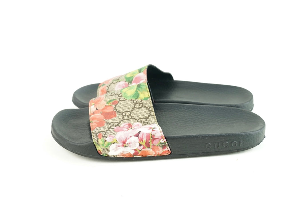 Gucci GG Blooms Supreme Floral Slide Sandals
